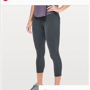 Dark grey lululemon align crop